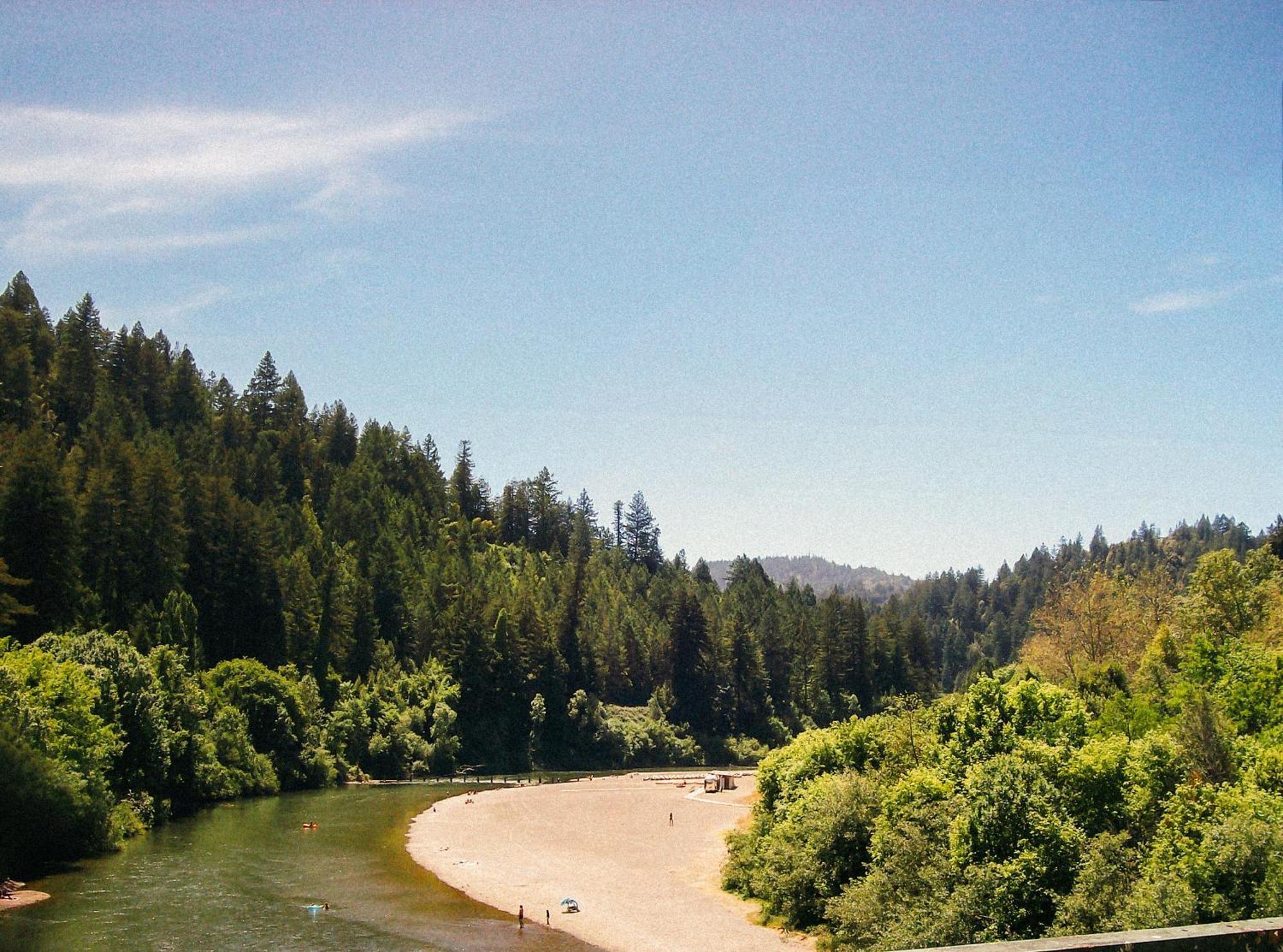 Johnson'S Beach Cabins And Campground Guerneville Bagian luar foto